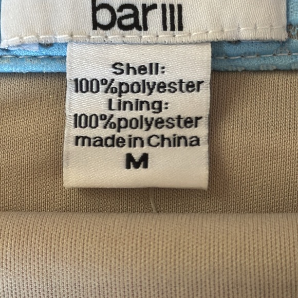 BAR III: NWT.Straight, lined Skirt w/Geometric Shape. Manilla. White Com… - Picture 3 of 6